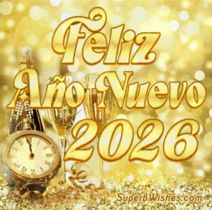 Te deseo un Feliz Año Nuevo 2026 GIF