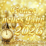 Ich wünsche Ihnen ein Frohes neues Jahr 2026 GIF