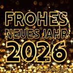 Ich wünsche Ihnen ein Fröhlich 2026 GIF Bild