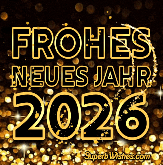 Ich wünsche Ihnen ein Fröhlich 2026 GIF Bild