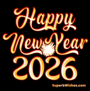 Magnificent Fireworks Happy New Year 2026 GIF
